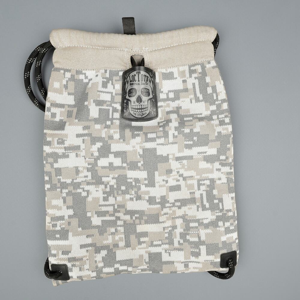 LocTote Industrial Bag Co Flak Sack Digital Camo Travel Locking Backpack *READ